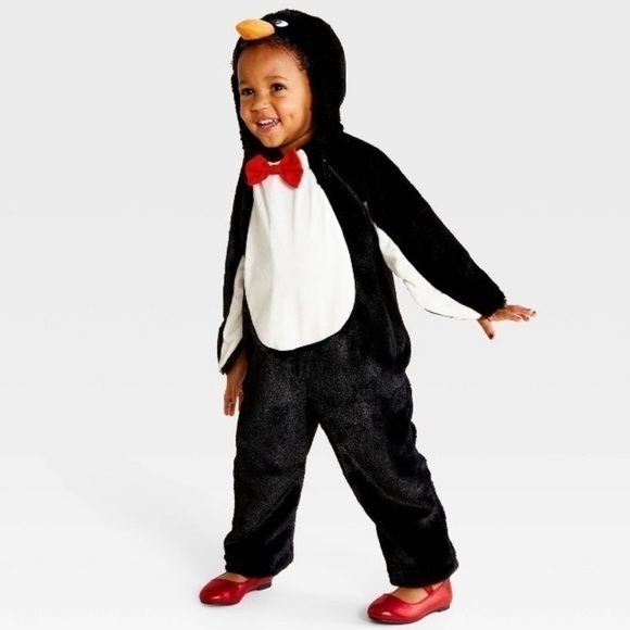 KIDS Boy Girl Toddler Penguin Halloween Purim Costume Jumpsuit Hyde & EEK 4-5T - Picture 1 of 15